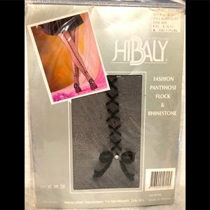 HIBALY FASHION PANTYHOSE sexy BOW, Xs & RHINESTONE